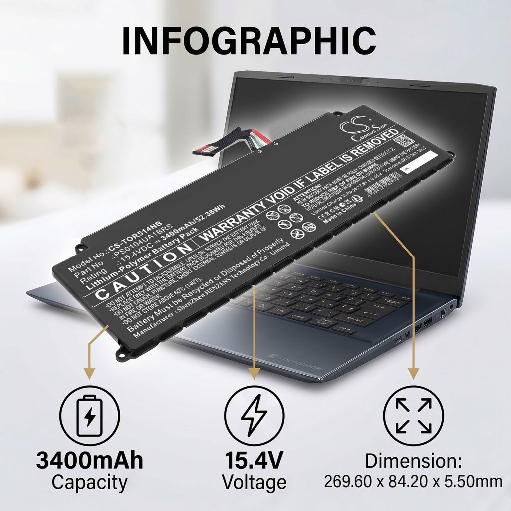 Akku kompatibel mit Toshiba CS-TOR514NB