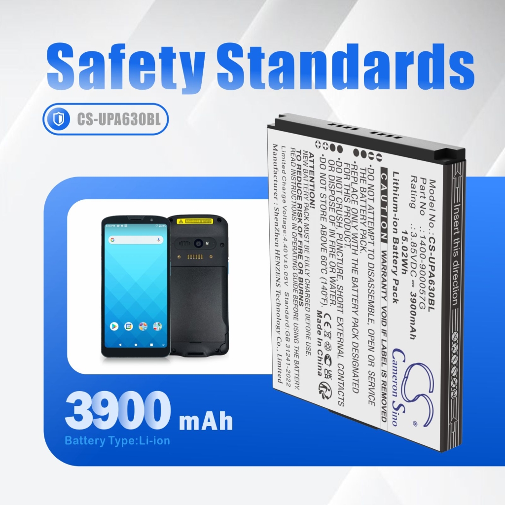 BarCode, Scanner Battery Unitech CS-UPA630BL