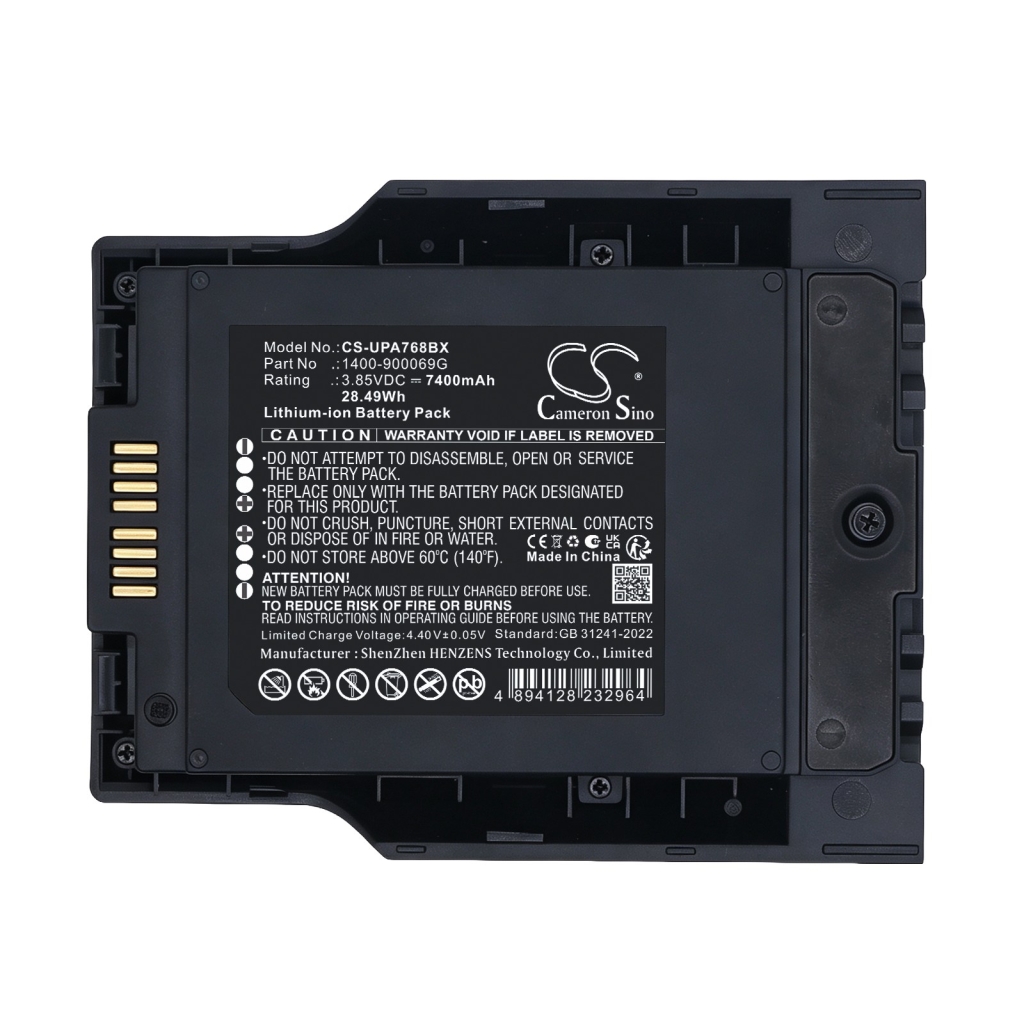 Akkus  kompatibel mit Unitech PA768 PA768 Rugged Mobile Computer CS-UPA768BX