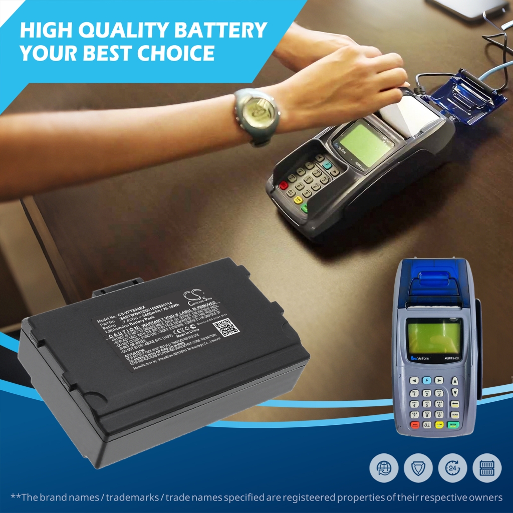 Payment Terminal Battery Verifone CS-VFT804BX