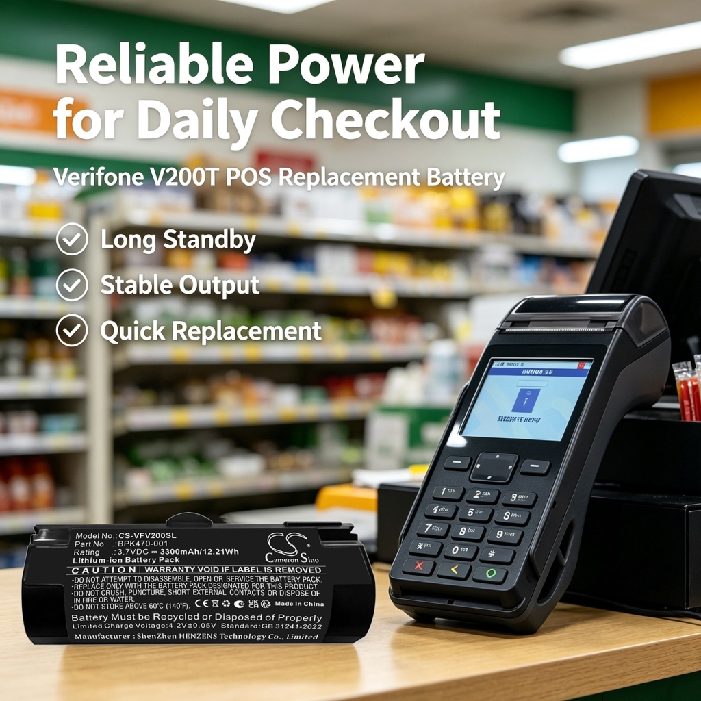 Battery compatible with Payment Terminal Battery