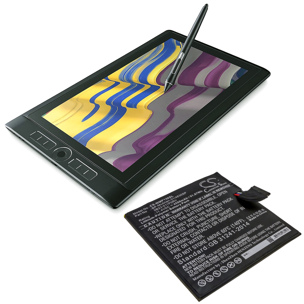 Akkus  kompatibel mit Wacom MobileStudio Pro 12 Pro 13 CS-WMP130SL