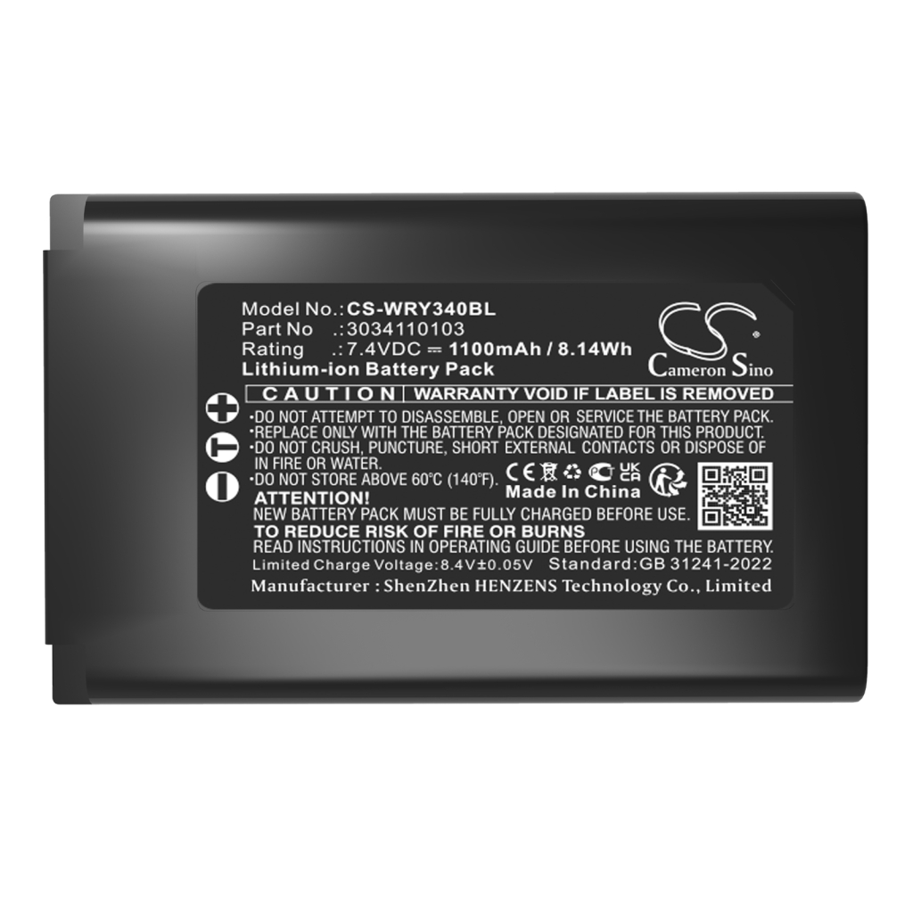 Bezahlterminal Akkus Worldline CS-WRY340BL