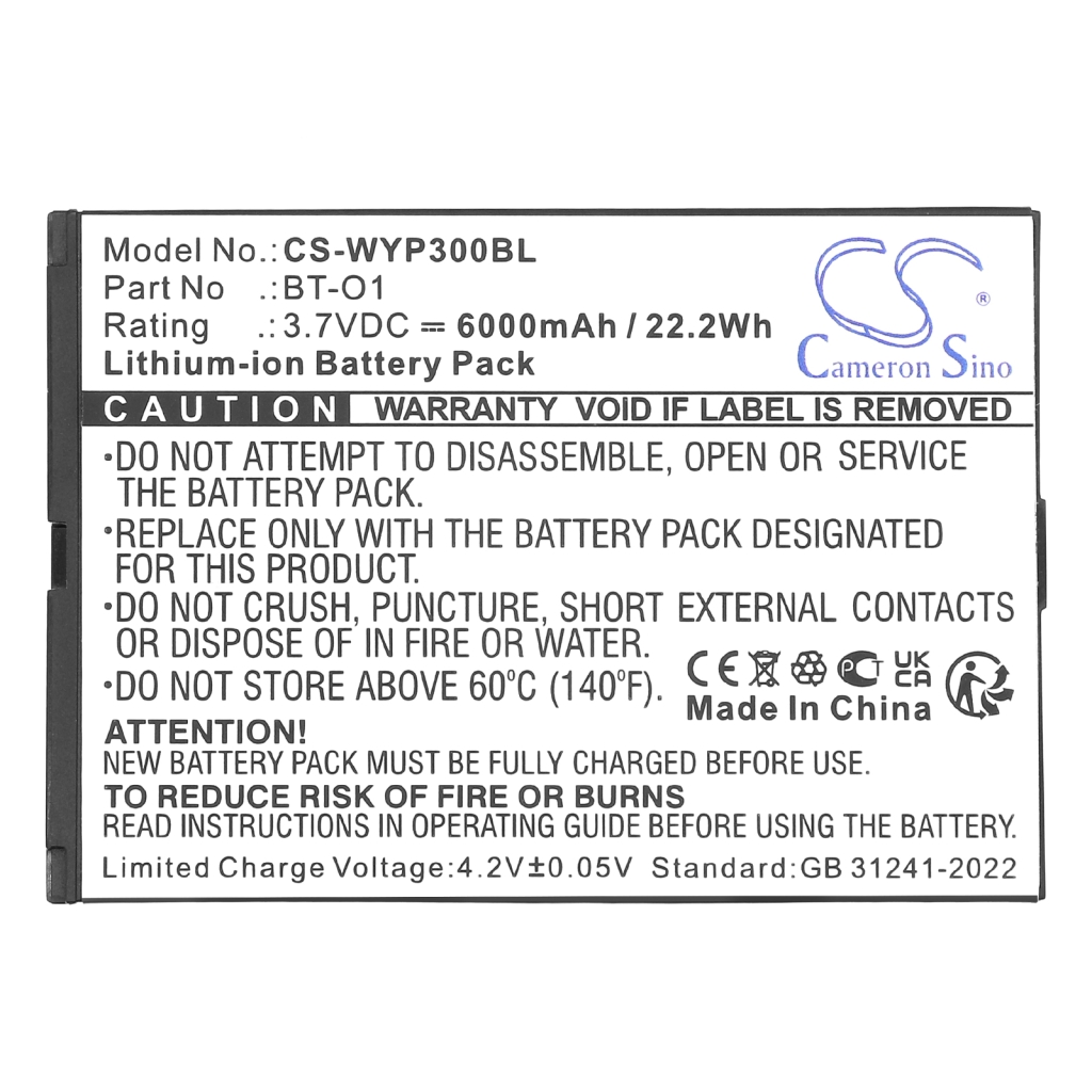 Bezahlterminal Akkus Wiseasy CS-WYP300BL