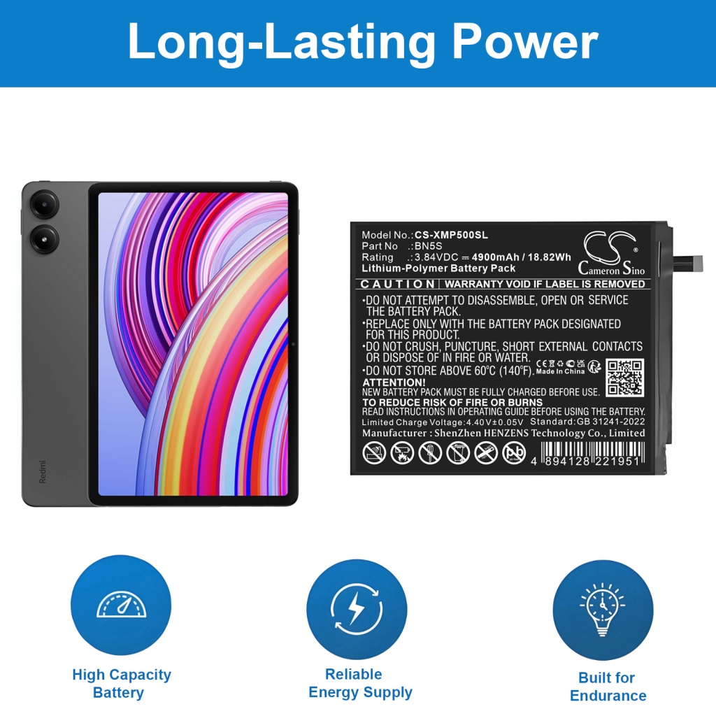 Tablet-PC Akkus Redmi CS-XMP500SL