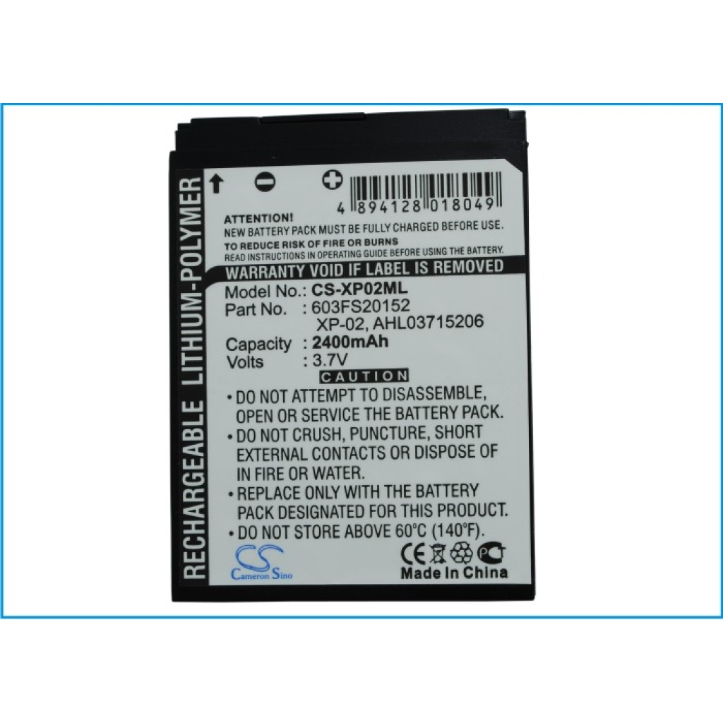 Battery compatible with O2