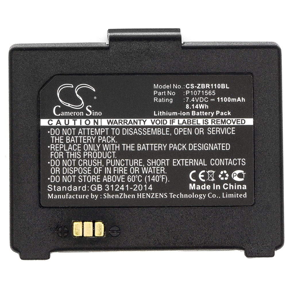 Printer Battery Zebra CS-ZBR110BL