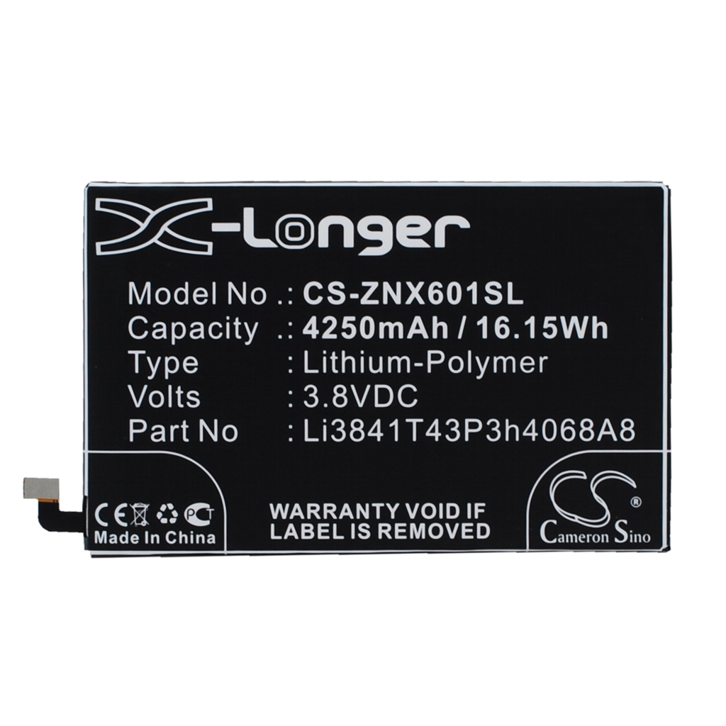Battery compatible with ZTE CS-ZNX601SL