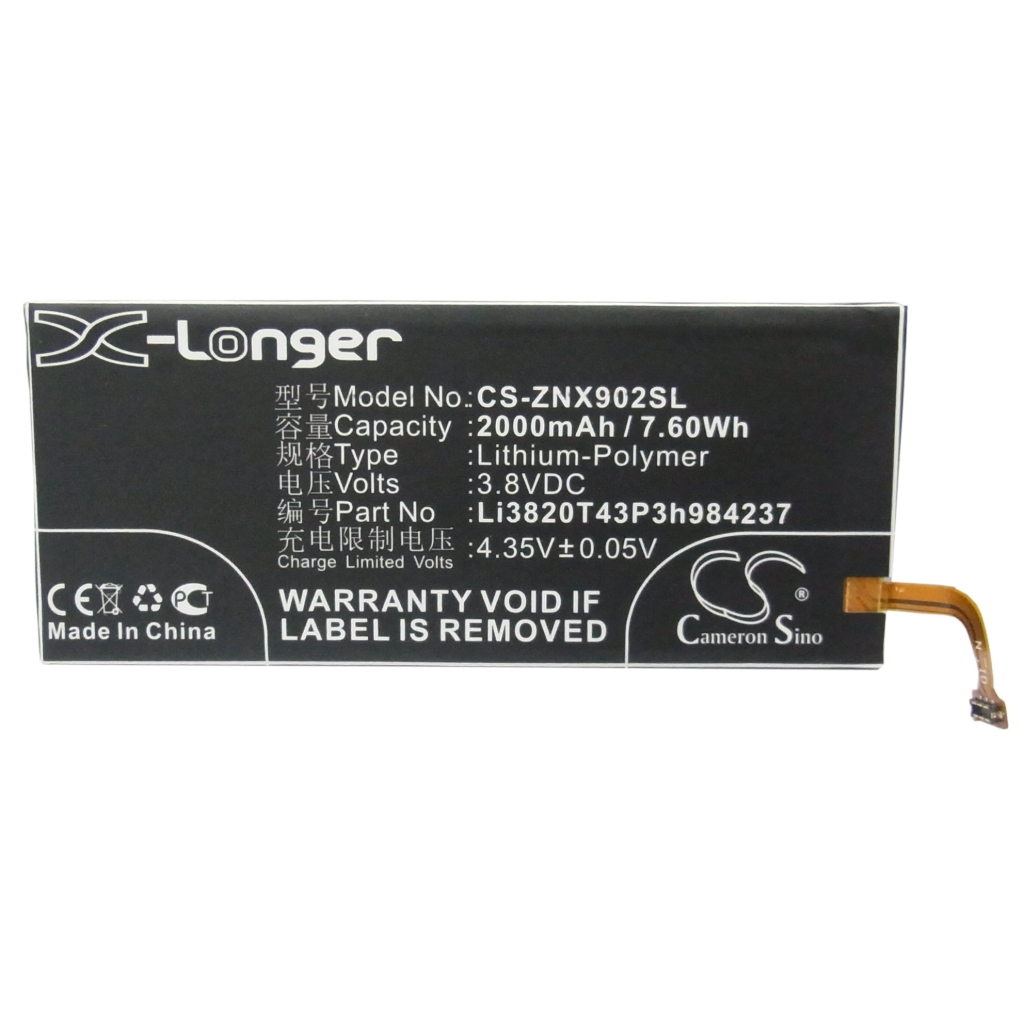Akku kompatibel mit ZTE CS-ZNX902SL