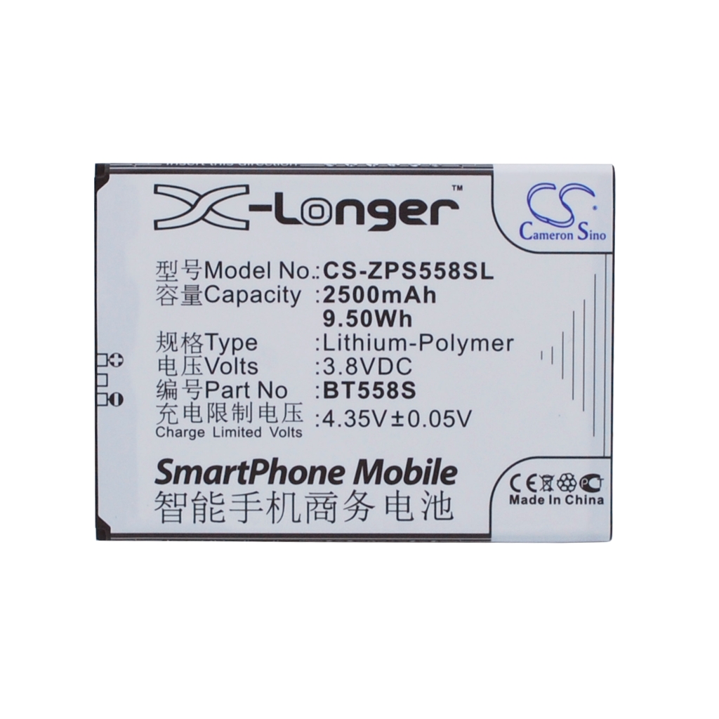 Battery compatible with Zopo CS-ZPS558SL