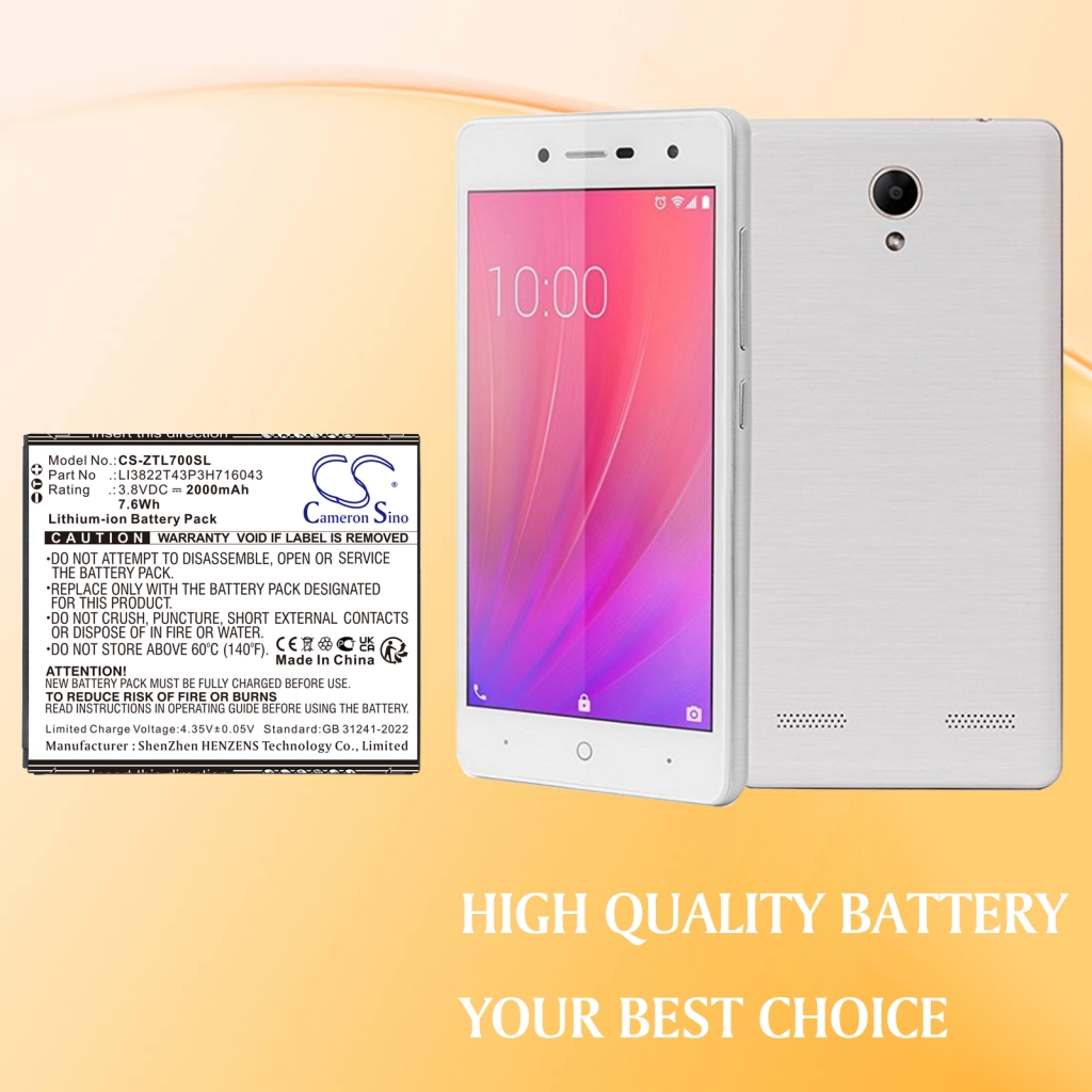 Mobile Phone Battery ZTE CS-ZTL700SL