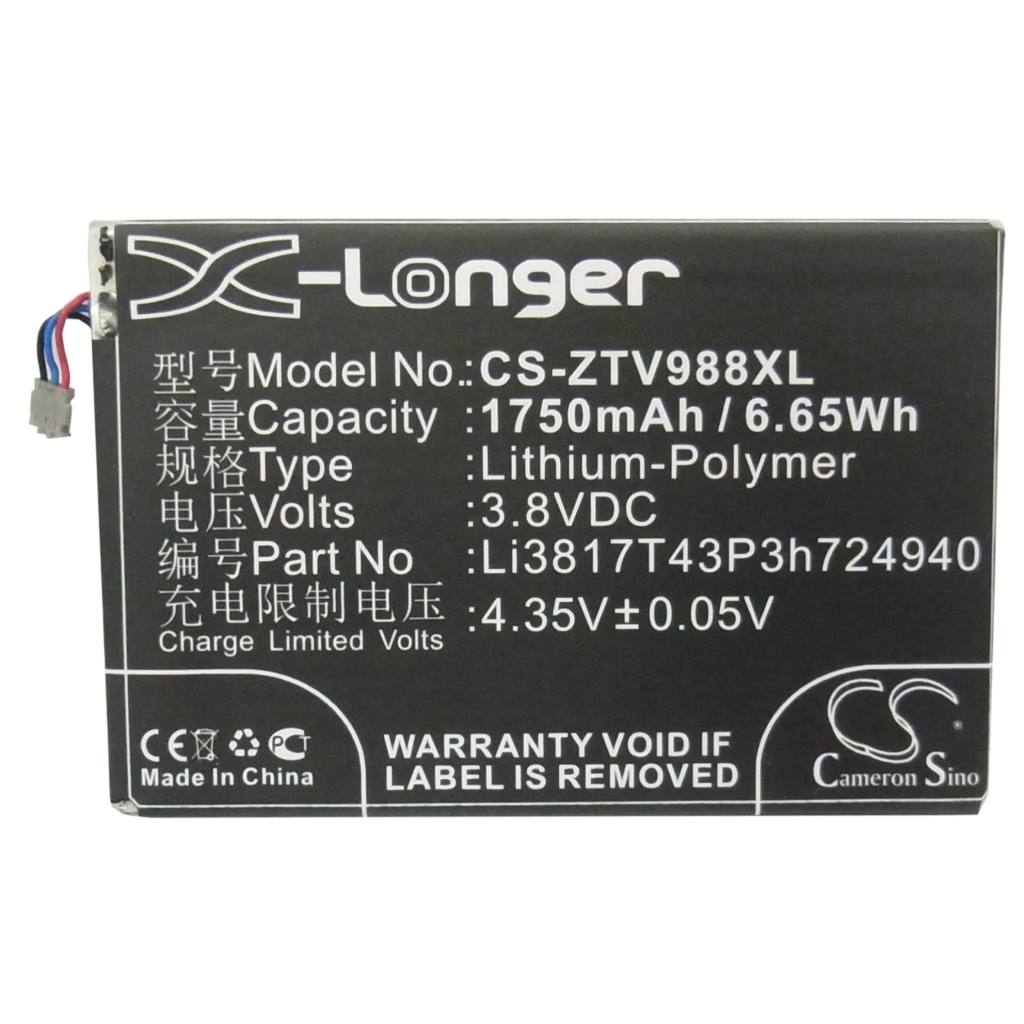 Compatible battery replacement for NET10 LI3817T43P3H724940