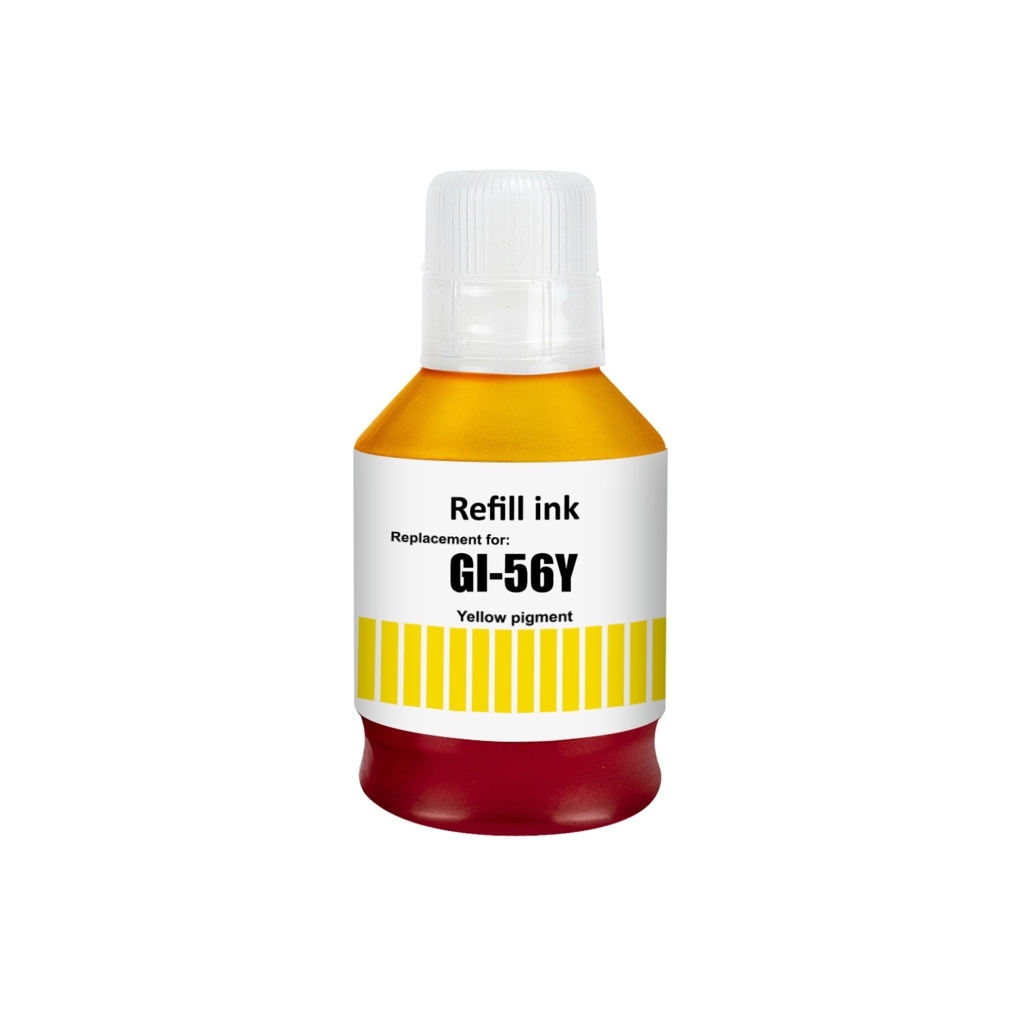 Kompatibel mit Canon GI-56Y / 135ml Tinte Gelb (Druckertinte)