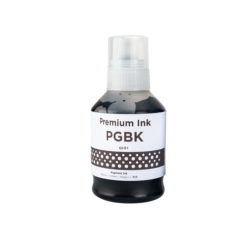 Kompatibel mit Canon GI-51BK / 135ml Tinte Schwarz (Druckertinte)