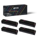 TCTK Toner Cartridges 201X 203X CRG-045H CRG-054H 4-pack CMYK compatible with HP Color LaserJet Pro M254dn M254dw M254nw, for Color LaserJet Pro MFP M280nw M281cdw M281fdn M281fdw, replaces CF400X