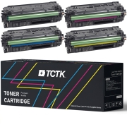 TCTK Toner Cartridges 212X 4-pack CMYK compatible with HP Color LaserJet Enterprise Flow MFP M554 M578c, for Color LaserJet Enterprise M554 M554dn M555 M555dn M555x, replaces W2120X