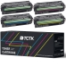 TCTK Toner Cartridges 212X 4-pack CMYK compatible with HP Color LaserJet Enterprise Flow MFP M554 M578c, for Color LaserJet Enterprise M554 M554dn M555 M555dn M555x, replaces W2120X