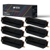 TCTK Toner Cartridges 055 4-pack CMYK compatible with Canon Color imageCLASS MF741Cdw MF743Cdw MF746Cdw, for Color imageCLASS MFP MF745Cdw, for i-SENSYS LBP-662 Cdw, replaces 3016C002