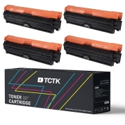 TCTK Toner 307A 4er Set CMYK kompatibel mit HP Color LaserJet CP5200 CP5220 CP5225 CP5225dn CP5225n CP522xh, für Color LaserJet Professional CP5220 CP5225 CP5225DN CP5225N, ersetzt CE740A
